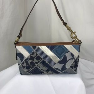 Coach B0873-12279 Blue and silver Patchwork design